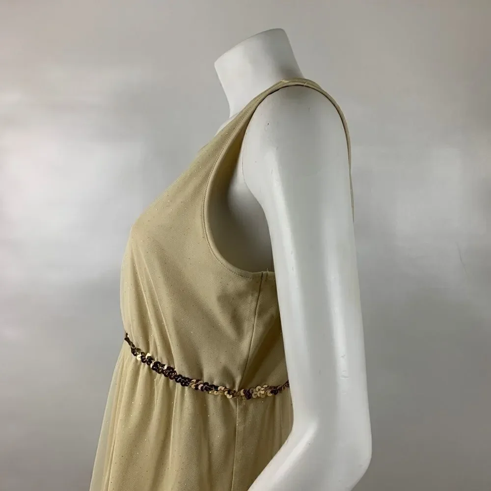 3For$20 Tital Girl XXL 20 1/2 Plus Gold Dress
